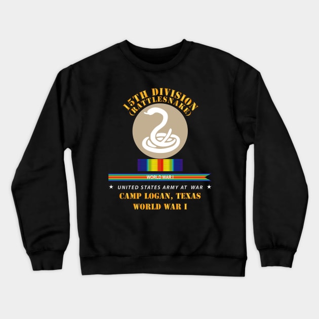 15th Division - Rattlesnake - Camp Logan Tx - WWI Crewneck Sweatshirt by twix123844